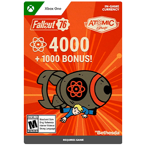 Fallout 76: 4000 (+1000 Bonus) Atoms Xbox One