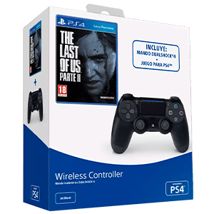 Controller Sony Dualshock 4 Negro + The Last Of Us Parte II