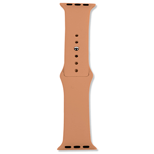 Correa Apple Watch Silicona 42-44mm Marrón Nuez para Electronica en GAME.es
