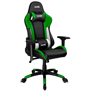 GAME Racing Elite GT420-XB Verde Blanco y Negra - Silla Gaming