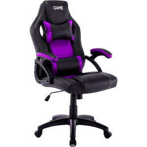 Silla Gaming GAME Racing GT120 Negro-Morado