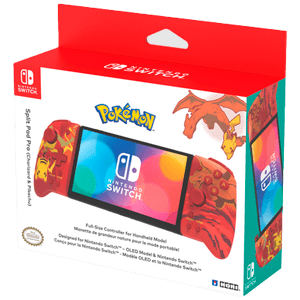 Controller Hori Split Pad Pro Pokémon Pikachu y Charizard -Licencia oficial-