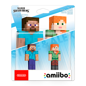 Figura amiibo Smash Steve y Alex