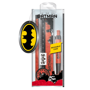 Set Papelería Batman Rojo