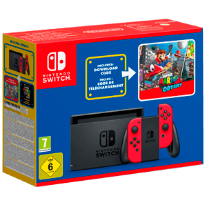 Nintendo Switch + Joy-Con Rojos + Mario Odyssey CIAB en GAME.es