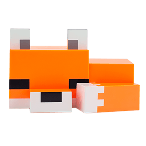 Lámpara Minecraft Fox