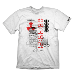 Camiseta Call of Duty Cold War: Warning Attack Blanca Talla XL
