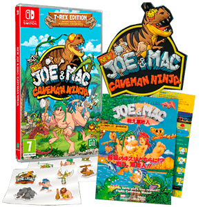 New Joe And Mac Caveman Ninja T-Rex Edition