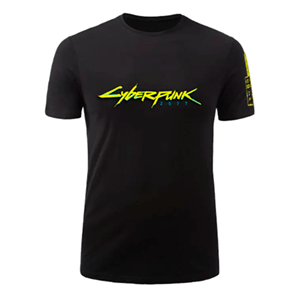 Camiseta Cyberpunk 2077 Negra Talla XL
