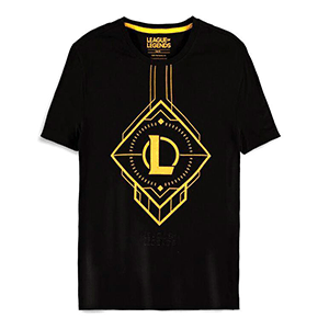 Camiseta League of Legends Negra Talla XL