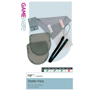 Pack Starter Protector Pantalla + Correa + 2 cajas UMD GAMEware