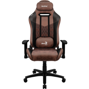 AeroCool Duke Punch Red Aerosuede Marron - Silla Gaming