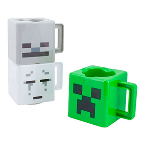 Set de Tazas Apilables Minecraft (3u.)