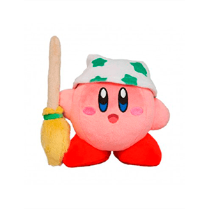 Peluche Kirby Limpiando
