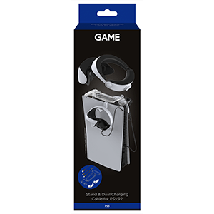 GAME GM33059 Soporte y Cable Cargador Dual para Gafas VR2