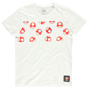 Camiseta Nintendo: Super Mario AOP Toad Talla S