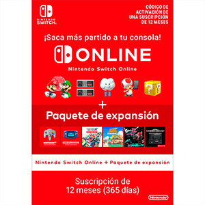 365 Días Suscripción Switch Online + Expansion Pack (Individual) para Nintendo Switch en GAME.es