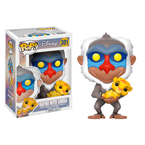 Figura POP El Rey Leon: Rafiki con Bebé Simba