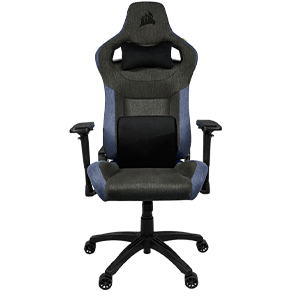 CORSAIR T3 Rush - Fabric - Charcoal/Blue - Exclusive - Silla Gaming