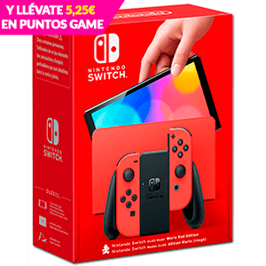 Nintendo Switch OLED Roja Edición Mario