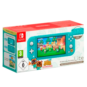 Nintendo Switch Lite Turquesa Edición Animal Crossing + A.C. New Horizons