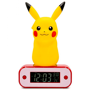 Radio Despertador Luminoso Pokemon: Pikachu 18cm