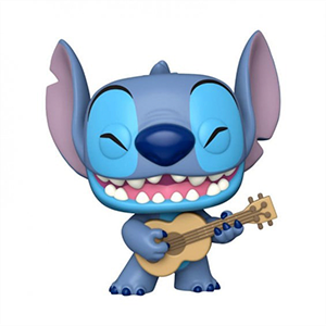 Figura Pop Jumbo Disney: Stitch con Ukelele