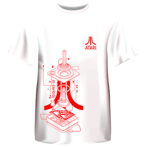 Camiseta Atari Retro Blanca: Controller Talla XL