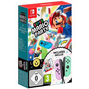 Joy Con Set Morado Verde con Mario Party Descargable para Nintendo Switch en GAME.es