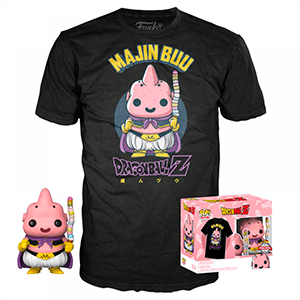SET FIGURA POP TEE DRAGON BALL Z MAJIN BUU EXCLUSIVE Talla XL