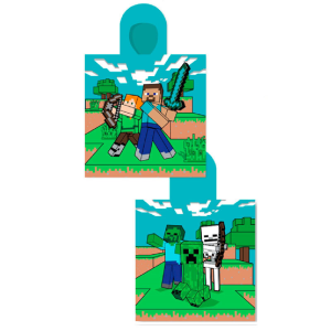 Poncho Minecraft Algodón