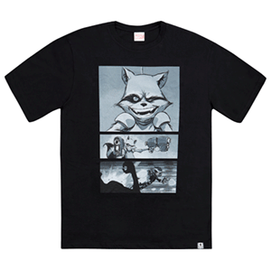 Camiseta Marvel X Wismichu Rocket Talla M