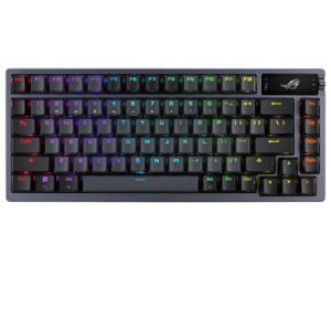 ASUS ROG Azoth USB + Wireless + Bluetooth QWERTY Inglés Metálico - Teclado Gaming