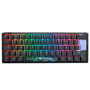 Ducky ONE 3 Classic Mini 60% Hot-swappable MX-Blue RGB PBT Mecanico - Teclado Gaming