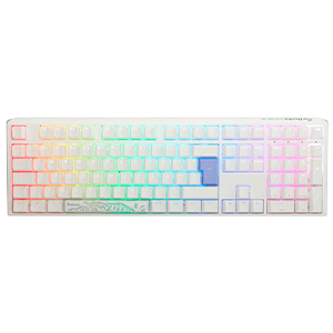 Ducky ONE 3 Classic Full-Size Pure White Hot-swappable MX-Clear RGB PBT Mecanico - Teclado Gaming