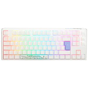 Ducky ONE 3 Classic TKL Pure White Hot-swappable MX-Silent Red RGB PBT Mecanico - Teclado Gaming