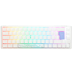 Ducky ONE 3 Classic SF 65% Pure White Hot-swappable MX-Clear RGB PBT Mecanico - Teclado Gaming