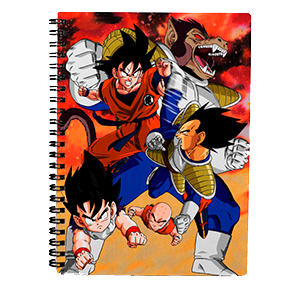 Libreta 3D Dragon Ball Z: Goku vs Vegeta