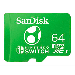 Memoria Sandisk 64GB microSDXC Yoshi -Licencia oficial-