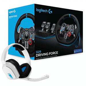 Volante Logitech G29 Driving Force PS5-PS4-PS3-PC -Licencia oficial- (+Auriculares A10)