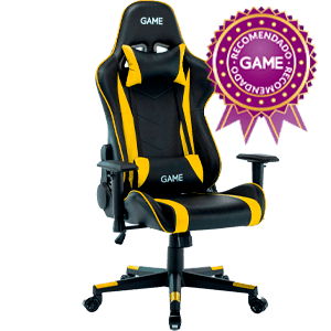 GAME Racing Pro GT320 Negro-Amarillo - Silla Gaming