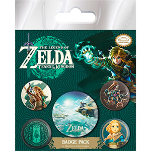 Pack de Chapas The Legend of Zelda: Tears of the Kingdom para Merchandising en GAME.es