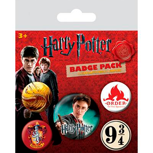 Pack de Chapas Harry Potter: Gryffindor
