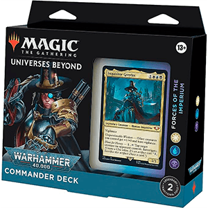 Mazo Commander Magic the Gathering Warhammer 40.000: Fuerzas del Imperium Inglés Mazo Commander Magic the Gathering Warhammer 40.000: Fuerzas del Imperium Inglés