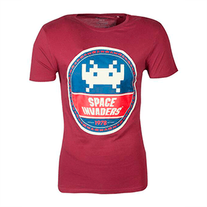 Camiseta Space Invaders Escudo Talla S (REACONDICIONADO)