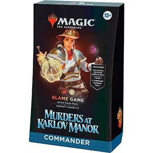 Mazo Commander Magic the Gathering: Asesinatos en la Mansión Karlov Inglés para Merchandising en GAME.es