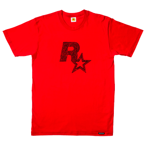 Camiseta Roja Red Dead Redemption Logo Talla XL (REACONDICIONADO)