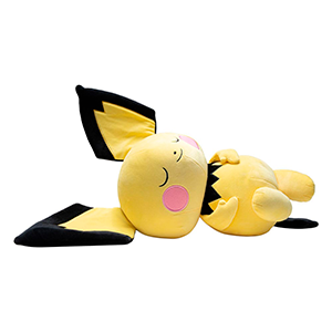 Peluche Pokemon: Pichu Dormido de 46 cm