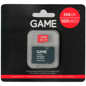Memoria GAME 256GB microSDXC U3 para Nintendo Switch, PC Hardware, Telefonia en GAME.es