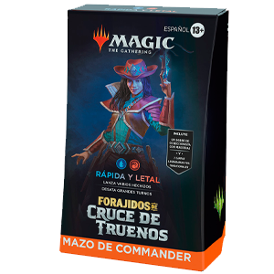 Mazo Commander Magic the Gathering: Forajidos del Cruce de Truenos Español para Merchandising en GAME.es